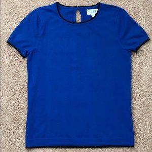Blue Short Sleeve Sweater